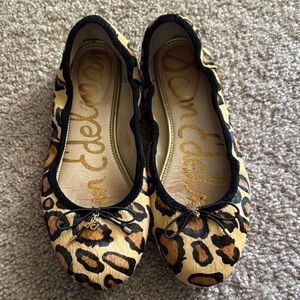 Sam Edelman Leopard Print Flats with Bow